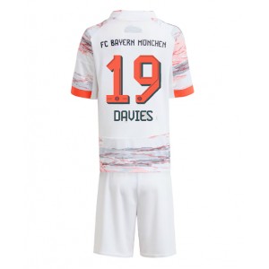 Fotbalové Dres Bayern Munich Alphonso Davies #19 Dětské Venkovní Oblečení 2025-26 Krátký Rukáv (+ trenýrky)